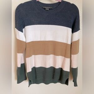 French Connection Color Block Sweater